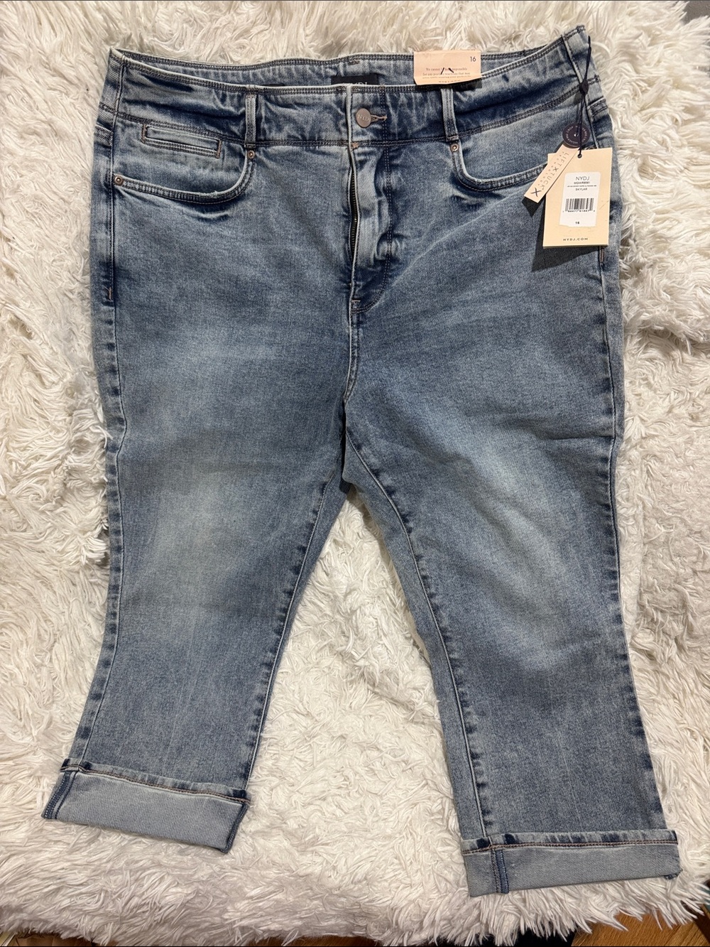 NYDJ Light Blue Cropped/capri Slim Jeans
